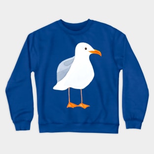 SEAGULL WATERCOLOR - Cute Sea Bird Design Crewneck Sweatshirt